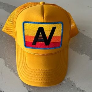 Aviator nation mesh yellow trucker hat